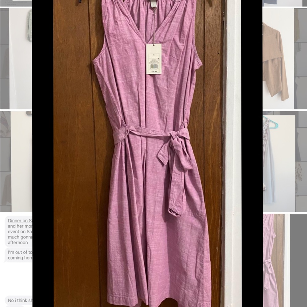 NWT Purple Belted Sundress Size S
